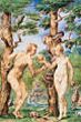 Adam and Eve, by Giulio Clovio (1546)