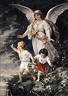 'The Guardian Angel' by Bernhard Plockhorst (1825-1907), 1886