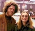 Bill Clinton (1946-) and Hillary Clinton (1947-) in college