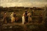 'Pilgrims Setting Out for Canterbury' by George Henry Boughton (1833-1905), 1874