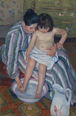 'The Child's Bath' by Mary Cassatt (1844-1926), 1893