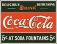 Coca Cola - 5 Cents, 1886