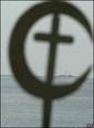 Christian Cross and Muslim Crescent