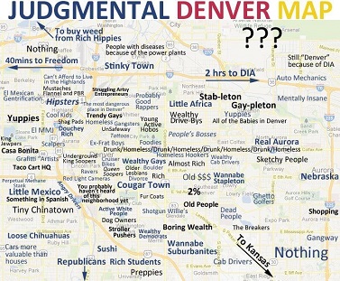 Denver Colo. Cultural Map