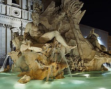 Fountain of the Four Rivers, by Gian Lorenzo Bernini (1598-1680), 1651