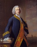 British Adm. George Anson (1697-1762)