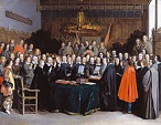 'The Ratification of the Treaty of Münster, May 15, 1648' by Gerard ter Borch (1617-81)
