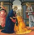 'La Visitation Entre Marie Jacobie et Marie Salome' by Domenico Ghirlandaio (1449-94), 1491