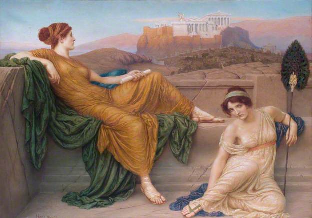 'Aspasia on the Pnyx' by Henry Holiday (1839-1927), 1888