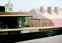 'The El Station' by Edward Hopper (1882-1967), 1908)