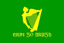 Irish Green Harp Flag