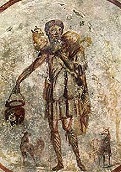 'Jesus the Good Shepherd' in the Catacombs of Calixtus