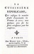 'La Cuisinière Républicaine', by Madame Mérigot, 1794/5