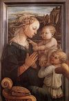 'Madonna with Child and Two Angels' by Fra Filippo Lippi (1406-69), 1465