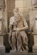 Statue of Moses by Michelangelo (1475-1564), 1513-15