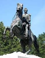 'Equestrian Statue of Pres. Andrew Jackson', by Clark Mills (1810-83), 1853