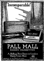 Pall Mall Cigarettes, 1899