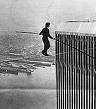 Philippe Petit (1949-) on the WTC, Aug. 7, 1974
