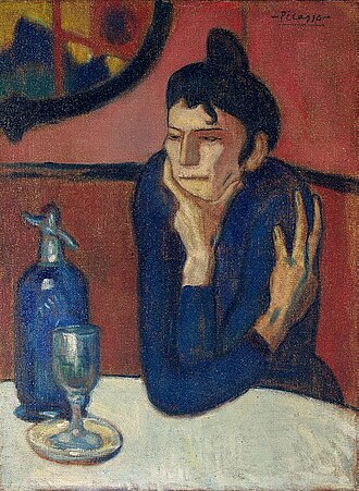 'The Absinthe Drinker', by Pablo Picasso, 1901-2