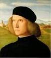 'Portrait of a Young Man in Black' by Giovanni Bellini (1430-1516), 1490