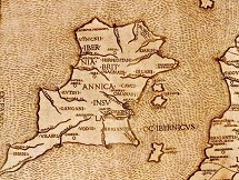 Map of Ireland by Claudius Ptolemy of Alexandria (90-168)