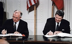 Reagan-Gorbachev INF Treaty Signing, Dec. 8, 1987