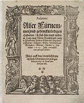 'Relation aller Fürnemmen und gedenckwürdigen Historien', 1605
