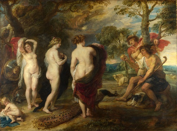 'Judgment of Paris' by Peter Paul Rubens (1577-1640), 1635