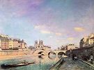 'The Seine and Notre-Dame in Paris' by Johan Jongkind, 1864