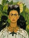 'Self-Portrait with Thorn Necklace and Hummingbird' by Frida Kahlo (1907-54), 1940