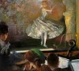 'Dancer in White Before the Footlights' by Everett Shinn, 1910