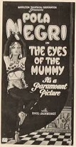 'The Eyes of the Mummy Ma', starring Pola Negri (1897-1987), 1918