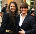 Tom Cruise (1962-) and Katie Holmes (1978-)