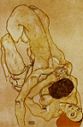 'Two Girl Lovers' by Egon Schiele (1890-1918), 1914