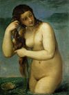'Venus Anadyomene' by Titian (1477-1576), 1520-5