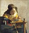 'The Lacemaker' by Jan Vermeer (1632-75), 1670