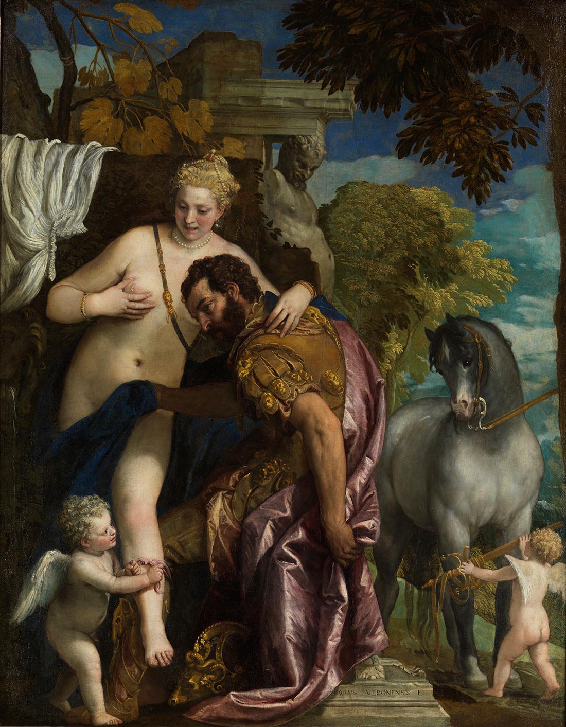 'Mars and Venus United by Love' by Paolo Veronese (1528-88), 157?