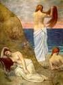 'Women Bathing by the Sea' by Pierre Puvis de Chavannes (1824-98), 1879